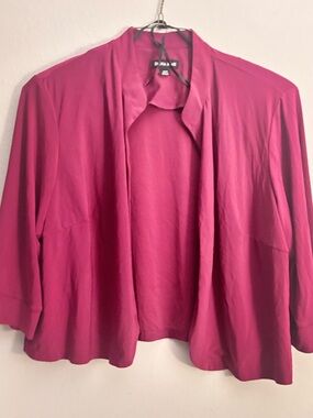 Dana Kay Fuchsia Open-Front Blazer